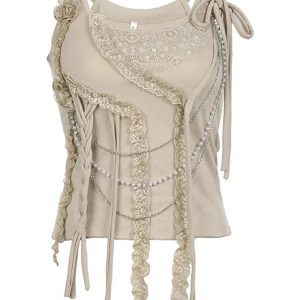 New Style Trends - Aesthetic Ballet Core Halter Top - Outfit Ideas