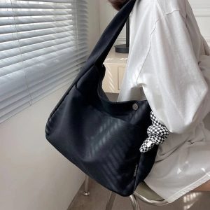 New Style Trends - Aesthetic Casual Canvas Shopping Bag - Outfit Ideas