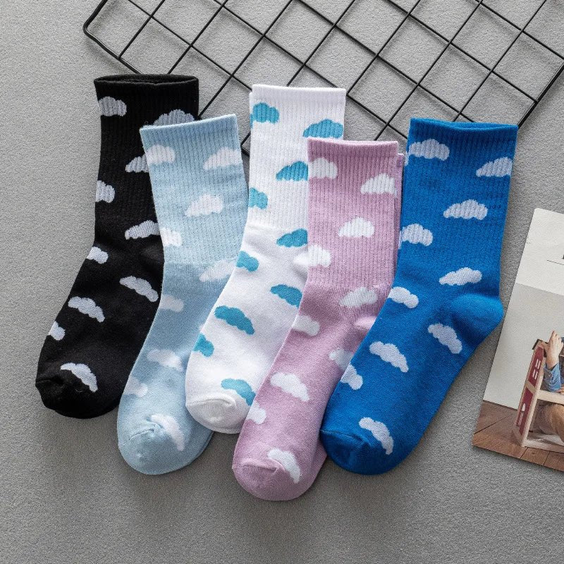 New Style Trends - Aesthetic Cloud Nine Cozy Socks - Outfit Ideas