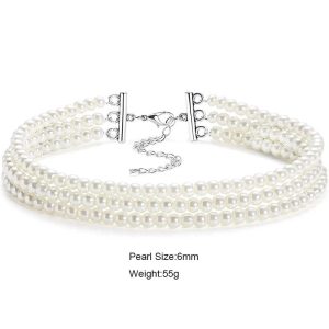 New Style Trends - Aesthetic Elegant White Pearl Choker - Outfit Ideas