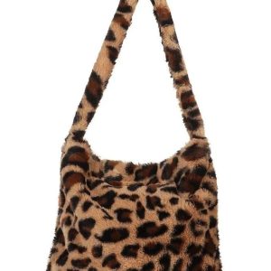 New Style Trends - Aesthetic Fluffy Shoulder Plush Tote - Outfit Ideas