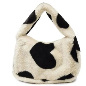 New Style Trends - Aesthetic Fluffy Shoulder Plush Tote - Outfit Ideas