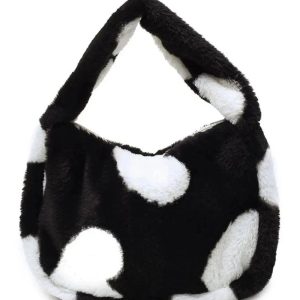 New Style Trends - Aesthetic Fluffy Shoulder Plush Tote - Outfit Ideas