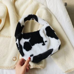New Style Trends - Aesthetic Fluffy Shoulder Plush Tote - Outfit Ideas