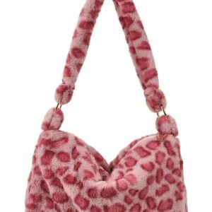 New Style Trends - Aesthetic Fluffy Shoulder Plush Tote - Outfit Ideas