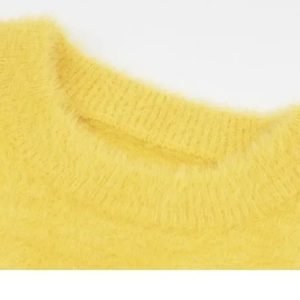 New Style Trends - Aesthetic Fuzzy Black Cat Knit Sweater - Outfit Ideas