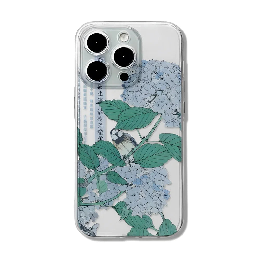 New Style Trends - Aesthetic Hydrangea Garden iPhone Case - Outfit Ideas