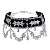 New Style Trends - Aesthetic Rhinestone Flower Necklace - Outfit Ideas