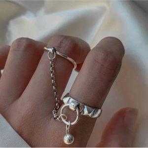 New Style Trends - Aesthetic Round Geometric Ring - Outfit Ideas