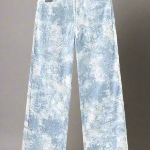 New Style Trends - Aesthetic Sky Wash Wide-Leg Jeans - Outfit Ideas