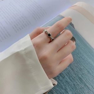 New Style Trends - Aesthetic Sterling Silver Heart Ring - Outfit Ideas