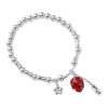New Style Trends - Aesthetic Strawberry Charm Silver Bracelet - Outfit Ideas
