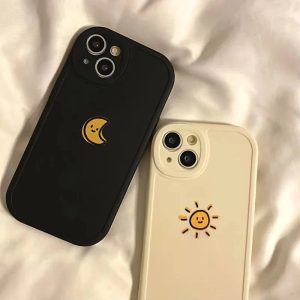 New Style Trends - Aesthetic Sun Moon iPhone Case - Outfit Ideas