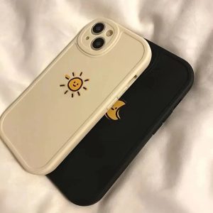 New Style Trends - Aesthetic Sun Moon iPhone Case - Outfit Ideas
