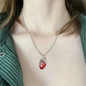 New Style Trends - Aesthetic Vivid Heartbeat Pendant - Outfit Ideas