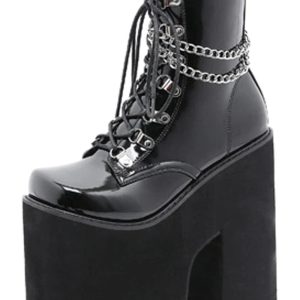 New Style Trends - Alt Autumn Buckle Strap Combat Boots - Outfit Ideas