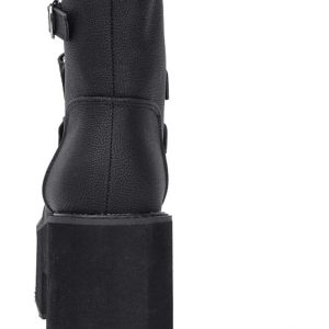 New Style Trends - Alt Black Gothic Chunky Boots - Outfit Ideas