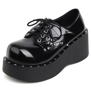 New Style Trends - Alt Black Rivets Ankle Boots - Outfit Ideas