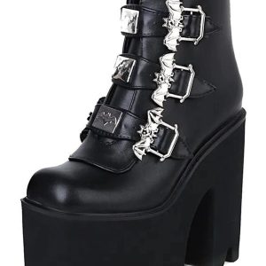 New Style Trends - Alt Cobweb Vampire Cosplay Boots - Outfit Ideas