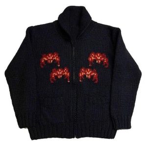 New Style Trends - Alt Edgy Spider Web Knit Cardigan - Outfit Ideas