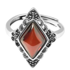 New Style Trends - Alt Elegant Marquise Garnet Cocktail Ring - Outfit Ideas