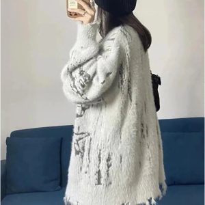 New Style Trends - Alt Frosty Florals Cozy Cardigan - Outfit Ideas
