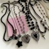 New Style Trends - Alt Goth Dark Romance Layered Necklace - Outfit Ideas