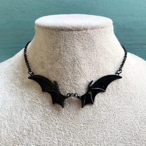 New Style Trends - Alt Goth Midnight Bat Wing Necklace - Outfit Ideas