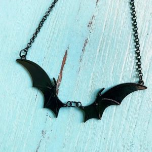 New Style Trends - Alt Goth Midnight Bat Wing Necklace - Outfit Ideas