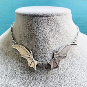New Style Trends - Alt Goth Midnight Bat Wing Necklace - Outfit Ideas