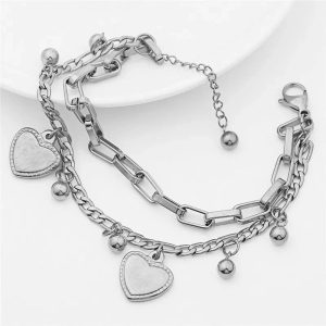 New Style Trends - Alt Gothic Cross Charm Layered Bracelet - Outfit Ideas