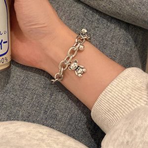 New Style Trends - Alt Gothic Cross Charm Layered Bracelet - Outfit Ideas