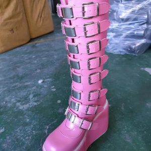 New Style Trends - Alt Heart Buckle Knee Boots - Outfit Ideas