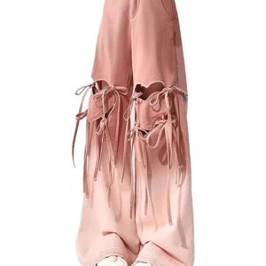 New Style Trends - Alt Ombre Cutout Lace-Up Pants - Outfit Ideas