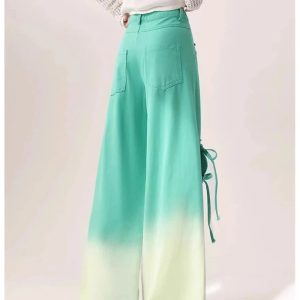 New Style Trends - Alt Ombre Cutout Lace-Up Pants - Outfit Ideas