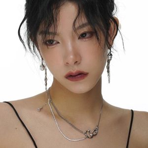 New Style Trends - Alt Punk Pearl Tassel Drop Earrings - Outfit Ideas