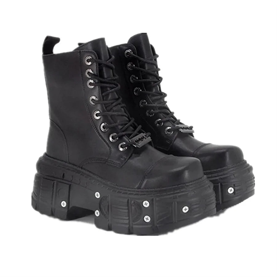 New Style Trends - Alt Punk Platform Combat Boots - Outfit Ideas