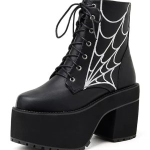 New Style Trends - Alt Rivet Burgundy Platform Shoes - Outfit Ideas