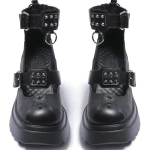 New Style Trends - Alt Spiked Ankle Strap Platform Heels - Outfit Ideas