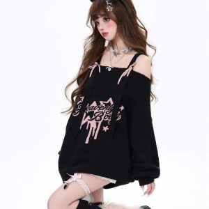 New Style Trends - Angelic Rebel Pastel Goth Sweater - Outfit Ideas
