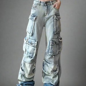 New Style Trends - Ash Storm Y2k Cargo Jeans - Outfit Ideas