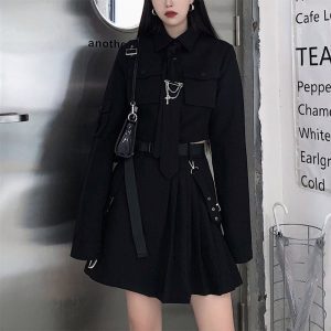 New Style Trends - ATwo-piece Goth Alt Style Suit Outfit Set - Outfit Ideas