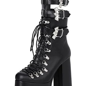 New Style Trends - Bat Wing Alt Mid Boots - Outfit Ideas