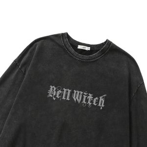 New Style Trends - Bell Witch Alt Goth Long Sleeve Sweatshirt - Outfit Ideas