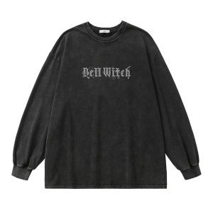 New Style Trends - Bell Witch Alt Goth Long Sleeve Sweatshirt - Outfit Ideas