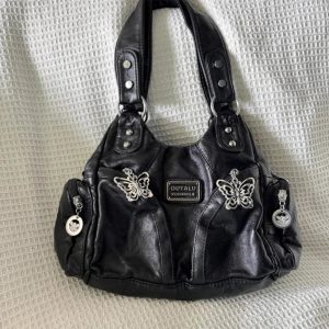 New Style Trends - Black Y2k Shoulder Bag - Outfit Ideas