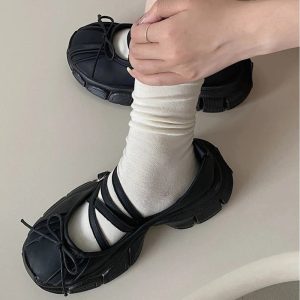 New Style Trends - Butterfly Knot Platform Shoes - Outfit Ideas