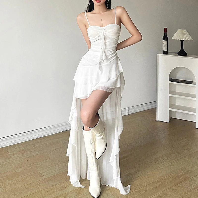 New Style Trends - Celestial Drift Tiered Coquette Dress - Outfit Ideas