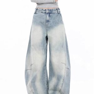 New Style Trends - Cloud Fade Panel Edgy Jeans - Outfit Ideas