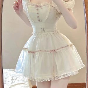 New Style Trends - Coquette 2-Piece Summer Dress Outfit Set - Outfit Ideas